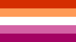 5 stripes, orange, light orange, white, light pink, pink