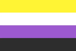 a term referring to individuals whose gender identity does not exclusively fall into the binary gender classification of only "man" or "woman." those who are non-binary may appear either masculine or feminine in some capacity, both, or neither at all.